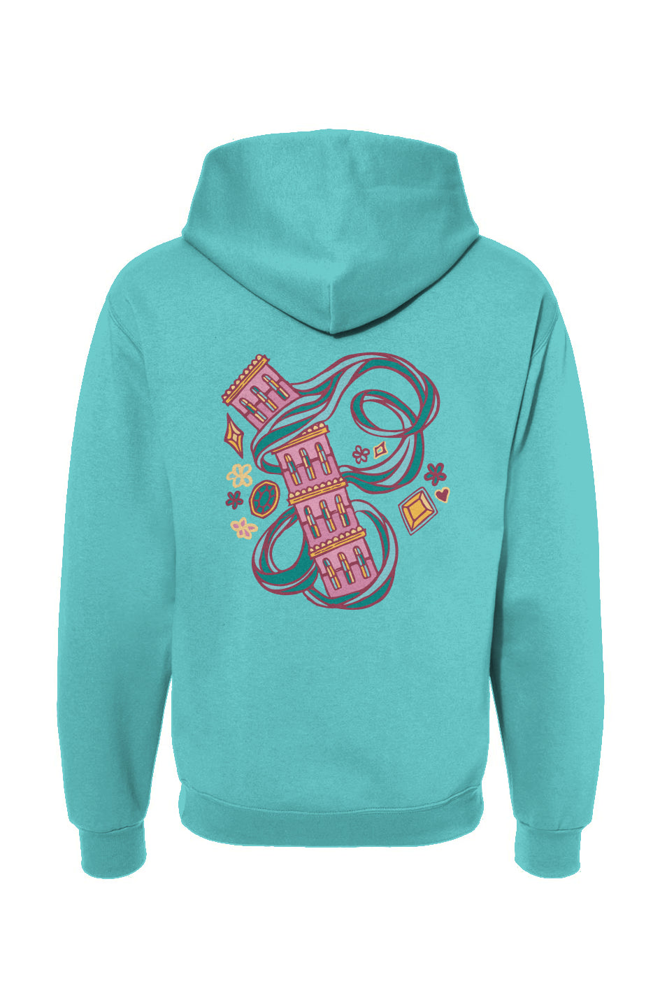 tumbling tower tarot hoodie