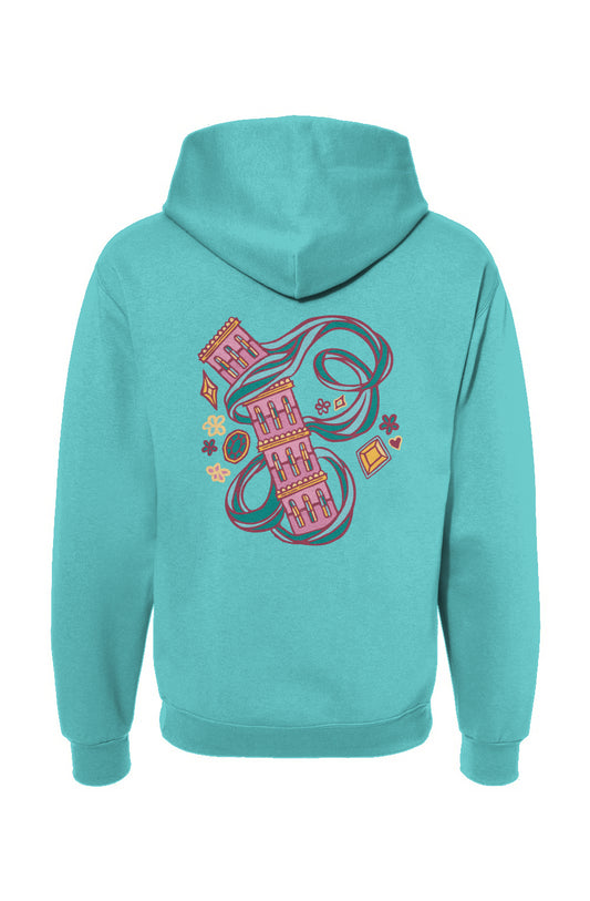 tumbling tower tarot hoodie