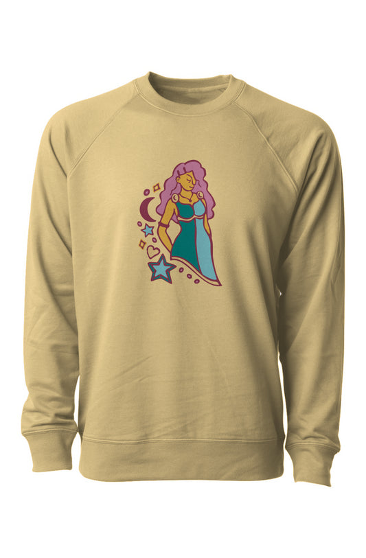 picturesque high priestess tarot crewneck